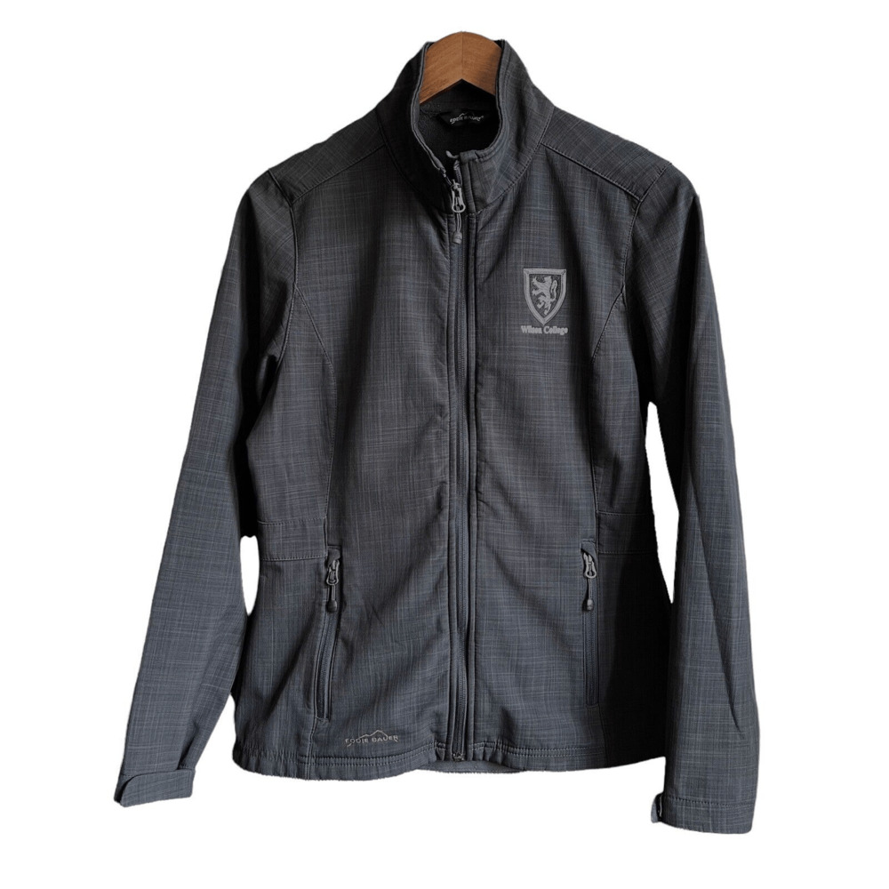 Eddie Bauer  Shaded Crosshatch Soft Shell Jacket Princeton Gray Medium